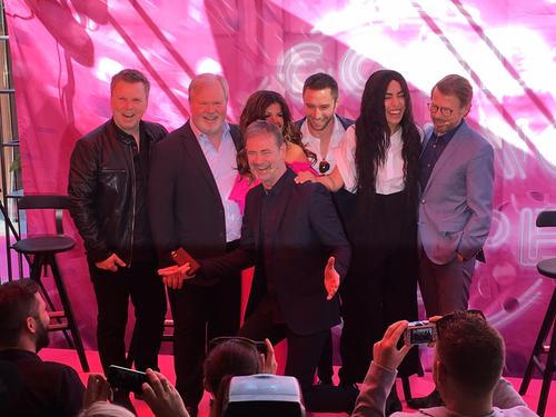 07 - May - Good Evening Europe Exhibition, Sweden - Eroffnung-Good-Evening-Europe-im-ABBA-Museum-mit-Herreys-Carola-Monz-Loreen-Bjorn.jpg