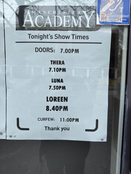 22 - March - Manchester Academy - Manchester (loreensvault) - IMG_8453.JPEG